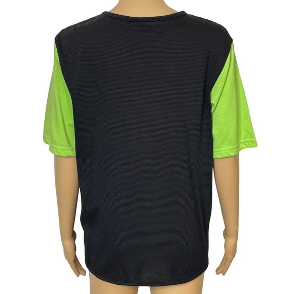 RARE‎ Vintage Blast Petites Women's M PM 1-Piece Green Black Blouse Vest Combo - Picture 8 of 12